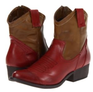 Red cowboy boots